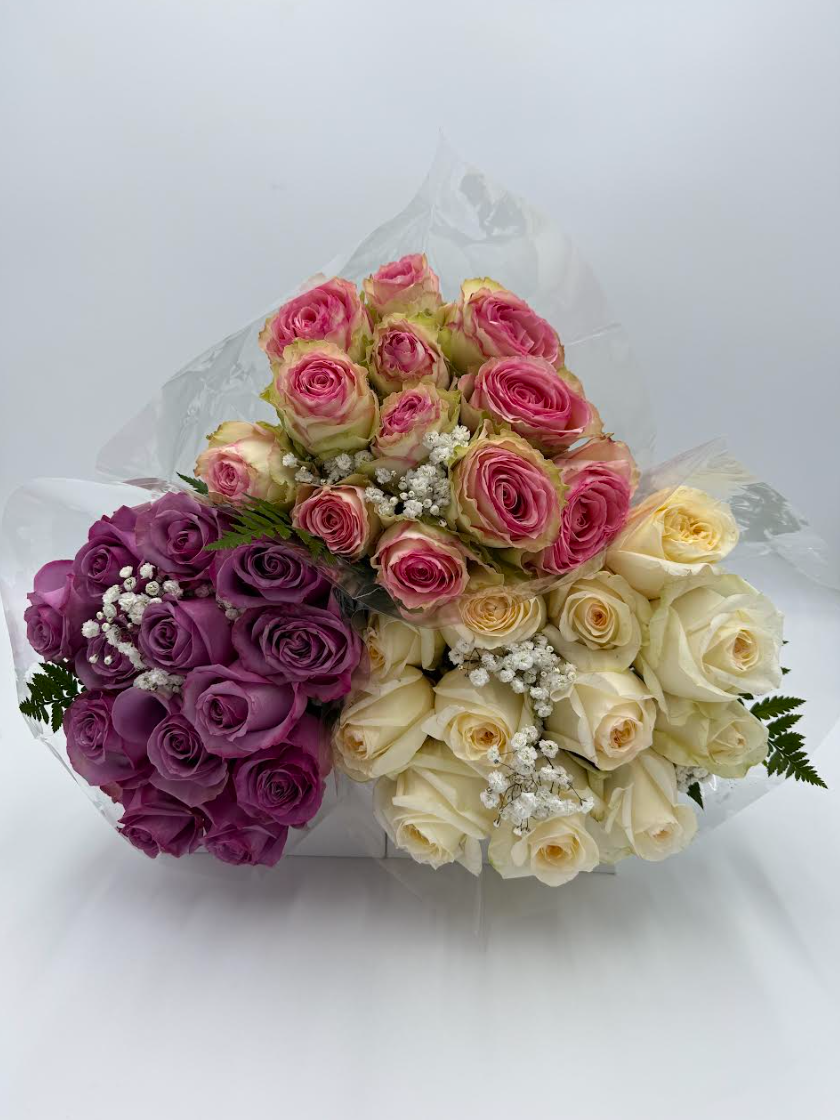 Dozen Color Rose Bouquet - S112