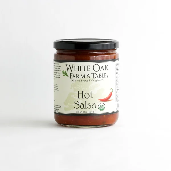 White Oak Farm and Table Organic Salsa - Hot 16 oz