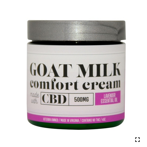 Bates Family Farm - 4oz CBD Goat Milk Comfort Cream - Lavender 500MG