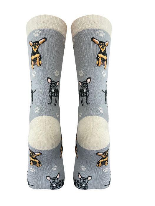 E&S Pets - Chihuahua, Black Full Body Socks 800 FB -11