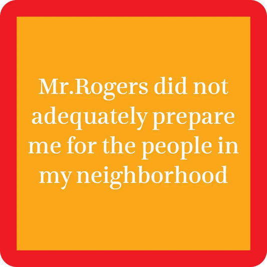 Drinks On Me: Coaster: Mr. Rogers 1206