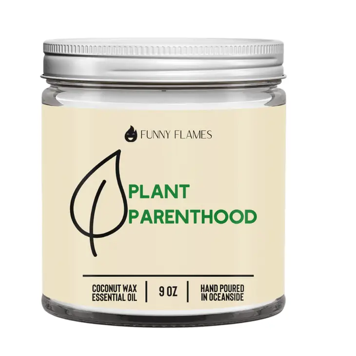 Funny Flames Candle Co - Plant Parenthood 9oz