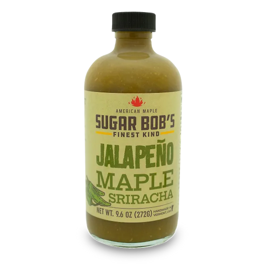 Sugar Bob's Finest Kind Vermont Maple Sriracha -Jalapeno Verde, 9.6 oz DISCO