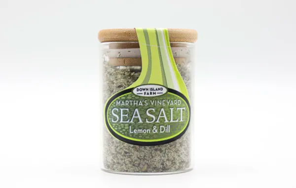 Down Island Farm Martha's Vineyard Sea Salt  Hostess - Lemon Verbena & Dill 3.5 oz