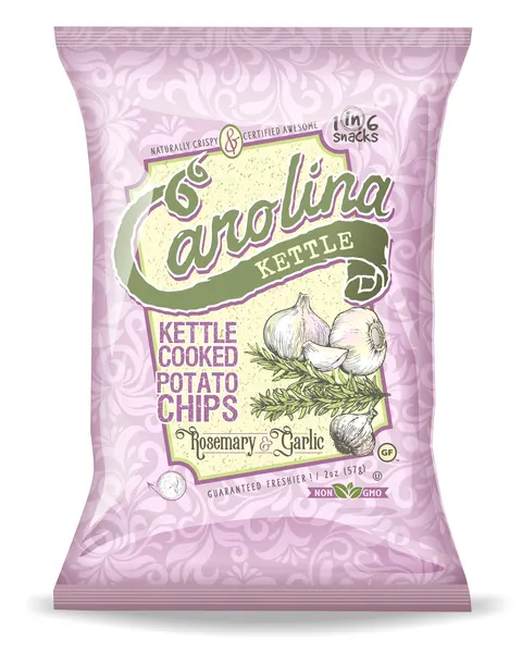 1 in 6 Snacks Carolina Kettle - Chips - Rosemary & Garlic, 5oz  DISCO