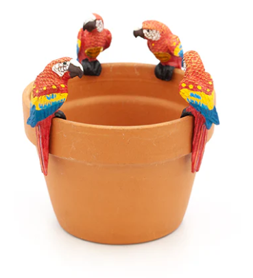 Land & Sea - 3" Parrot - Medium Pot Hanger - PH171