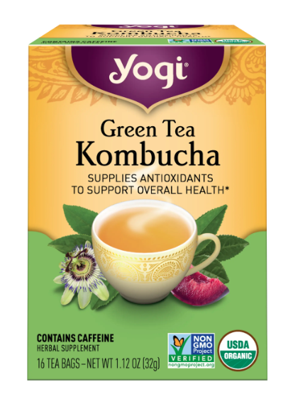 Yogi - Organic Kombucha Green Tea 16 Tea Bags - 1758