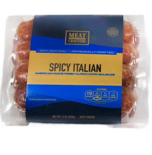 MeatCrafters Inc. - Classic Spicy Italian Pork Sausage Links - Tuscan-Style 12 oz - 816R