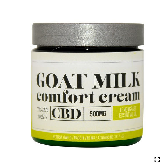 Bates Family Farm - 4oz CBD Goat Milk Comfort Cream - Lemongrass 500MG