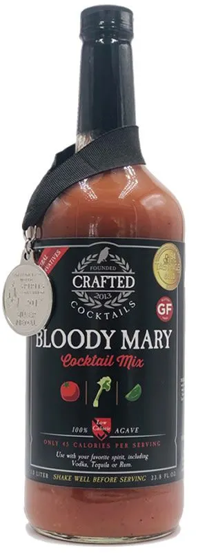 Crafted Brand Company Cocktail Mixes - Bloody Mary  33.5 oz DISCO