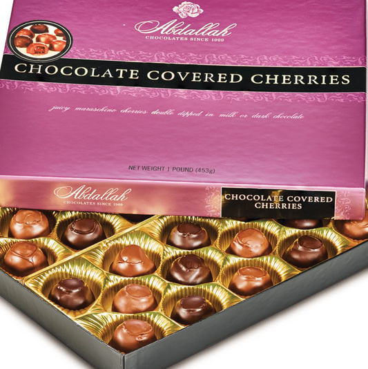 Abdallah Candies - Chocolate Covered Cherries 1 lb Box - 0216