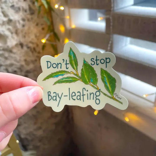 Raven's Edge Studio - Herb Sticker | Bay Leaf Decal | Weatherproof Sticker