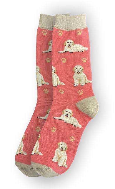 E&S Pets - Goldendoodle, peach Full Body Socks 800 FB -134