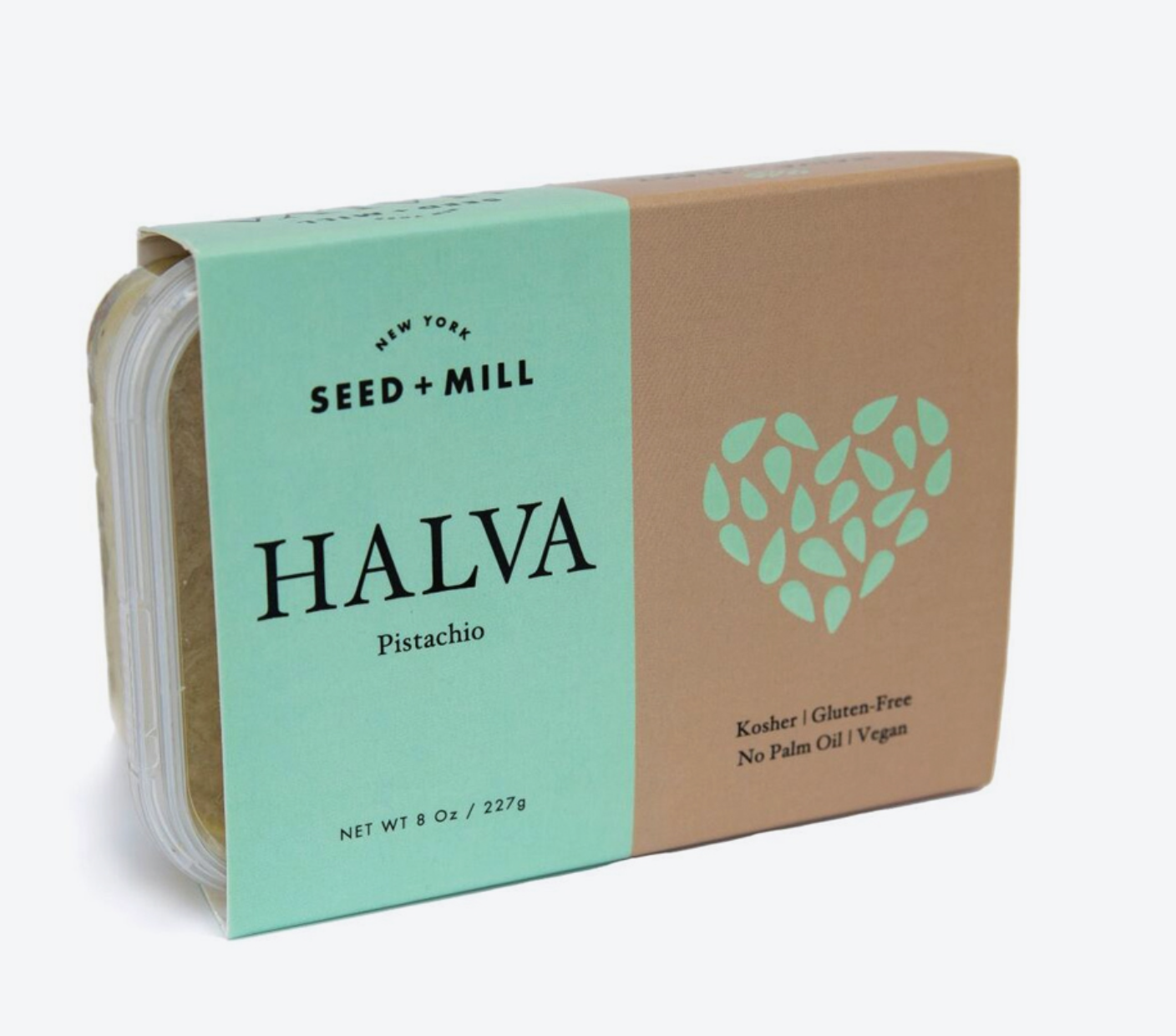 Seed + Mill - Pistachio Halva 8 oz Container  PIST8OZ DISCO