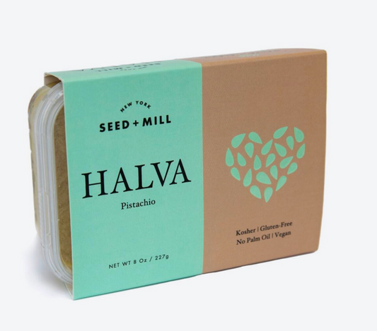 Seed + Mill - Pistachio Halva 8 oz Container  PIST8OZ DISCO