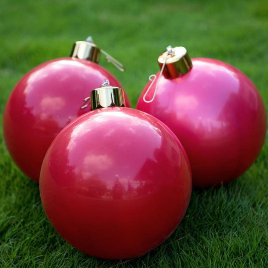 Holiball - 8" Mini Vintage Red Trio - C_0010080301