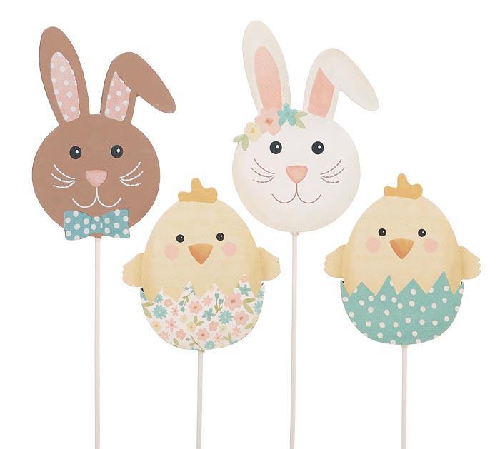 Bunny / Chick Shaped Wooden Pick 3089144