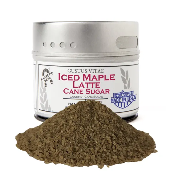 Gustus Vitae Iced Maple Latte Cane Sugar - Tin