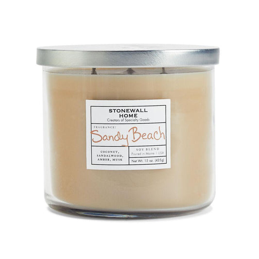 Stonewall Kitchen Candle Sandy Beach - 15 oz Bowl 651511