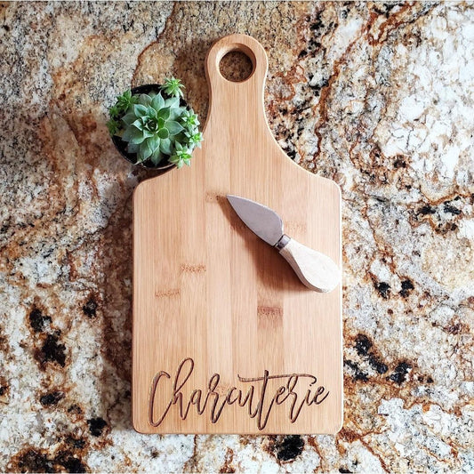 Ginger Squared Cutting Board "Charcuterie" Paddle 13.5" x 7"