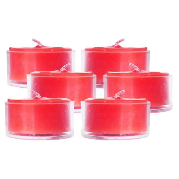 Mole Hollow - Pure Beeswax Tealight Candle  - Sweetheart Red 02369