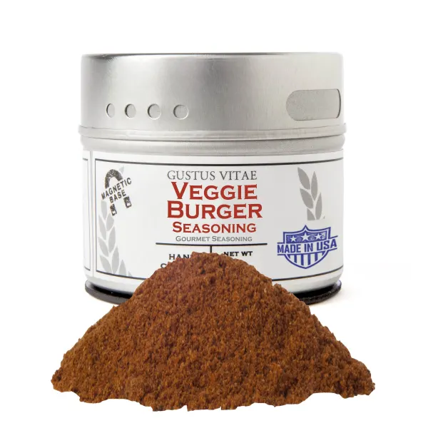 Gustus Vitae Veggie Burger Seasoning - Tin