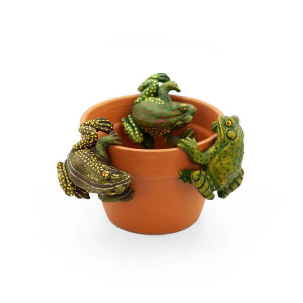 Land & Sea - 4" Pot Hanger Large Frog - PH3