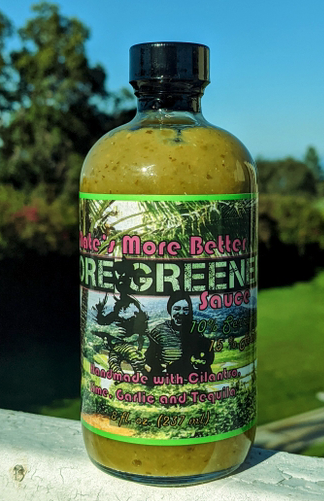 Nate's More Better Hot Sauce - More Greener Sauce 8oz DISCO