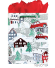 Jillson & Roberts - Small Totes - Christmas Town - XST756