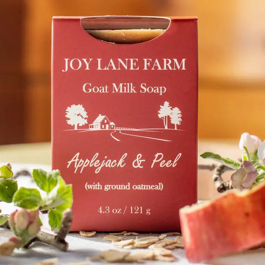 Joy Lane Farm - Applejack & Peel - Goat Milk Bar Soap - 4.3 oz