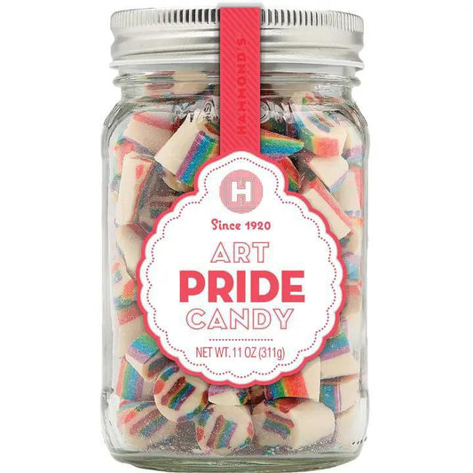 Hammond's Candies - Mason Jar Pride Art Candy 11oz - OJ041106