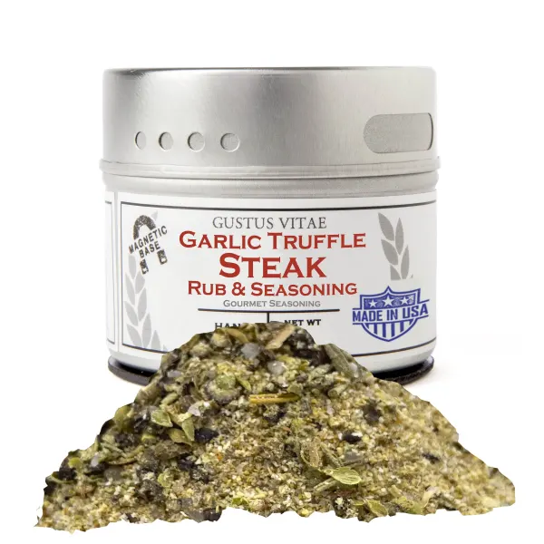 Gustus Vitae Garlic Truffle Steak Rub - Tin