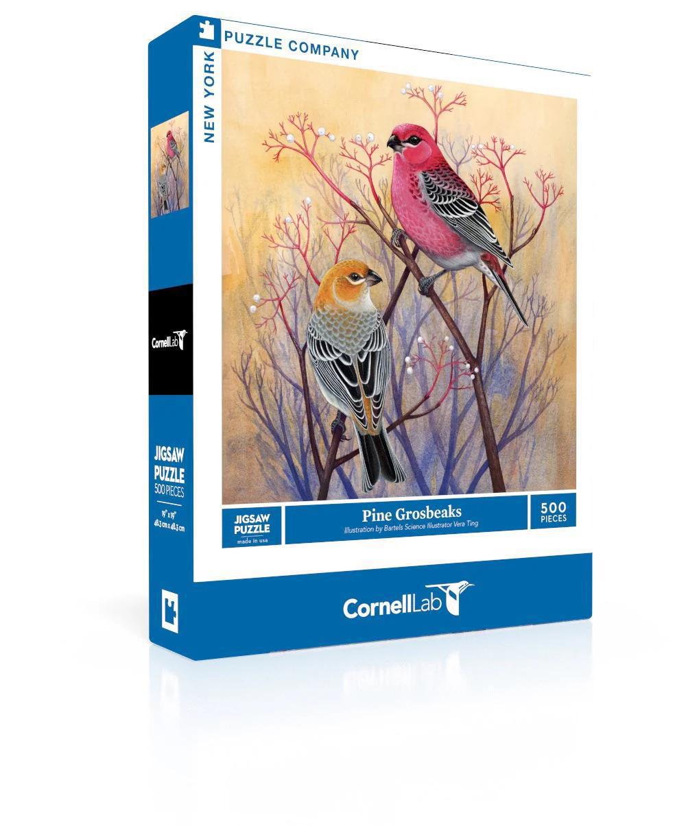 New York Puzzle Company - Pine Grosbeaks - NPZCB2538