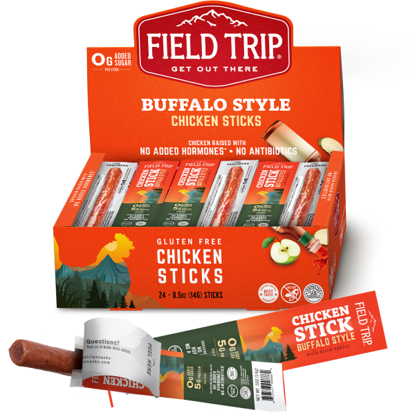 Field Trip Snacks - Meat Sticks - Buffalo Chicken with Apple 0.5oz