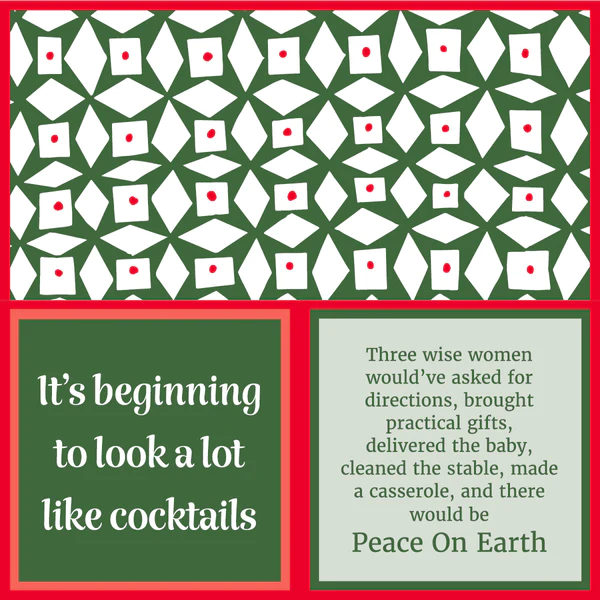 Drinks On Me: Napkins:  Xmas Peace on Earth Pack of 20, 7055