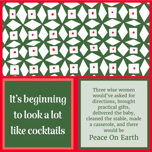 Drinks On Me: Napkins:  Xmas Peace on Earth Pack of 20, 7055
