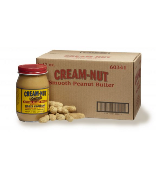 KOEZE -  Cream Nut Natural Smooth Peanut Butter  17oz 60341