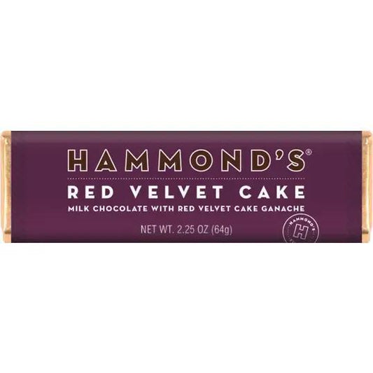 Hammond's Candies - Red Velvet Cake Milk Chocolate Candy Bar 2.25oz - OC41112