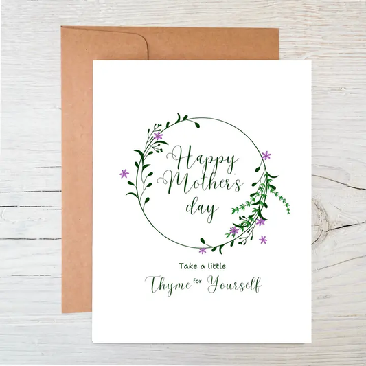 Raven's Edge Studio - Plantable Card | Mother's Day Card | Eco Card | Take Thyme