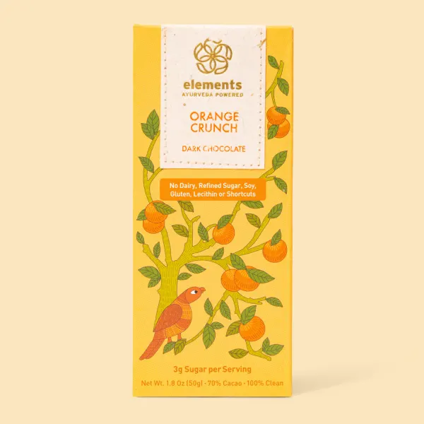 Elements - Classic Bars - Orange Crunch Quinoa with Turmeric Infusion 2oz Bar