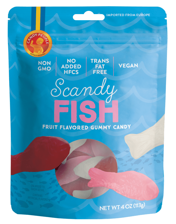 Candy People Packaged Candy - Scandy Fish  4 oz DISCOSVF