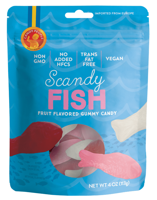 Candy People Packaged Candy - Scandy Fish  4 oz DISCOSVF