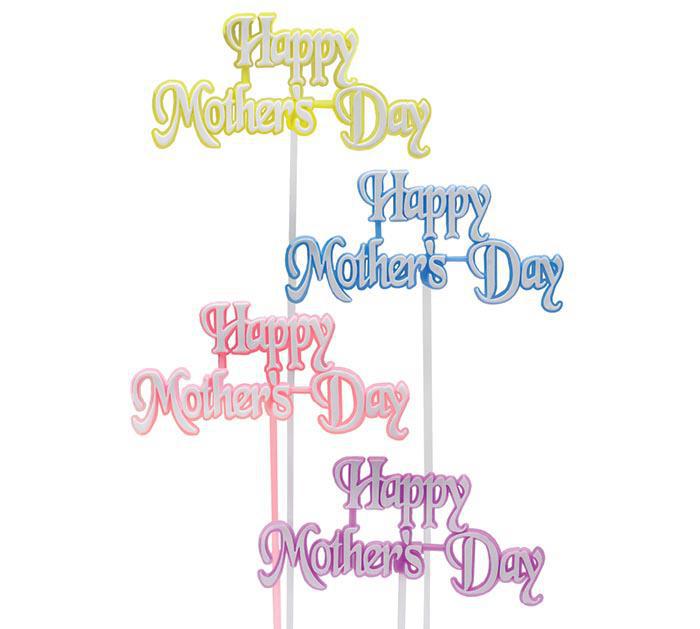 Burton & Burton - Happy Mother's Day Plastic Pick - 9713805