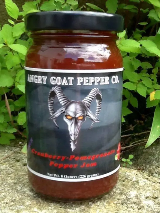 Angry Goat Pepper Co Pepper Jam Cranberry-Pomegranate 8 oz DISCO