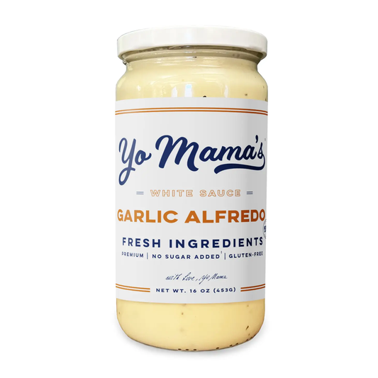 Yo Mama's Foods -  Roasted Garlic Alfredo 25 oz