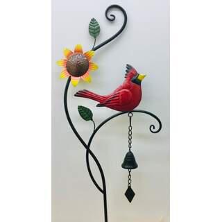 56" x 11" Cardinal with Sunflower Stake 939-01124