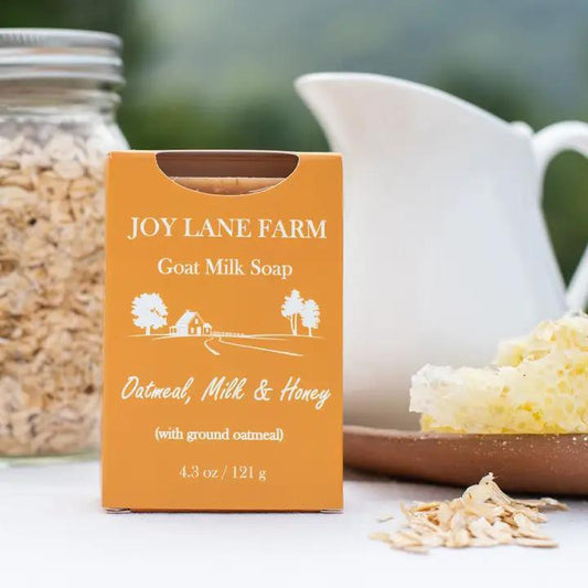 Joy Lane Farm - Oatmeal, Milk & Honey - Goat Milk Bar Soap 4.3 oz