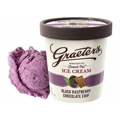 Graeter’s Ice Cream - Ice Cream Black Raspberry Chocolate Chip S 16 oz 63700