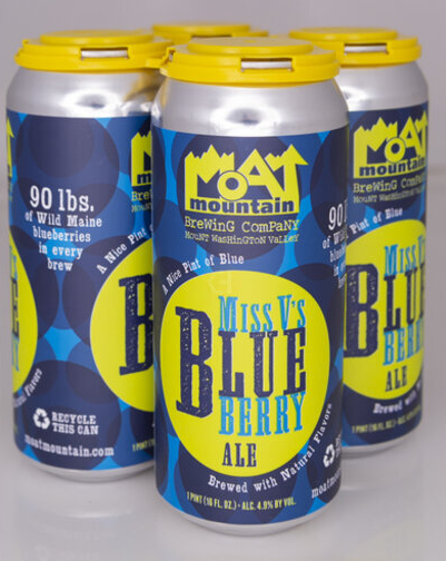 Moat Mountain Brewing Company - Miss V's Blueberry Ale - 16 oz 4 Pack Cans - 598070