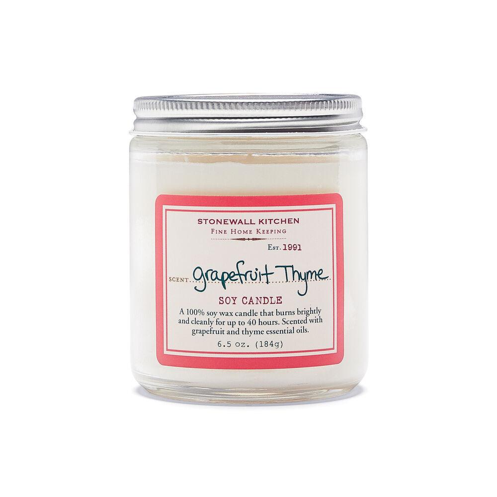 Stonewall Kitchen Grapefruit Thyme Soy Candle  6.5 oz jar 5625083